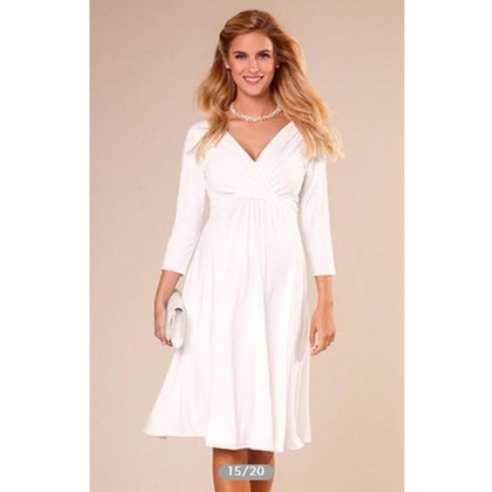 TIFFANY ROSE Ivory Willow Maternity Dress XS